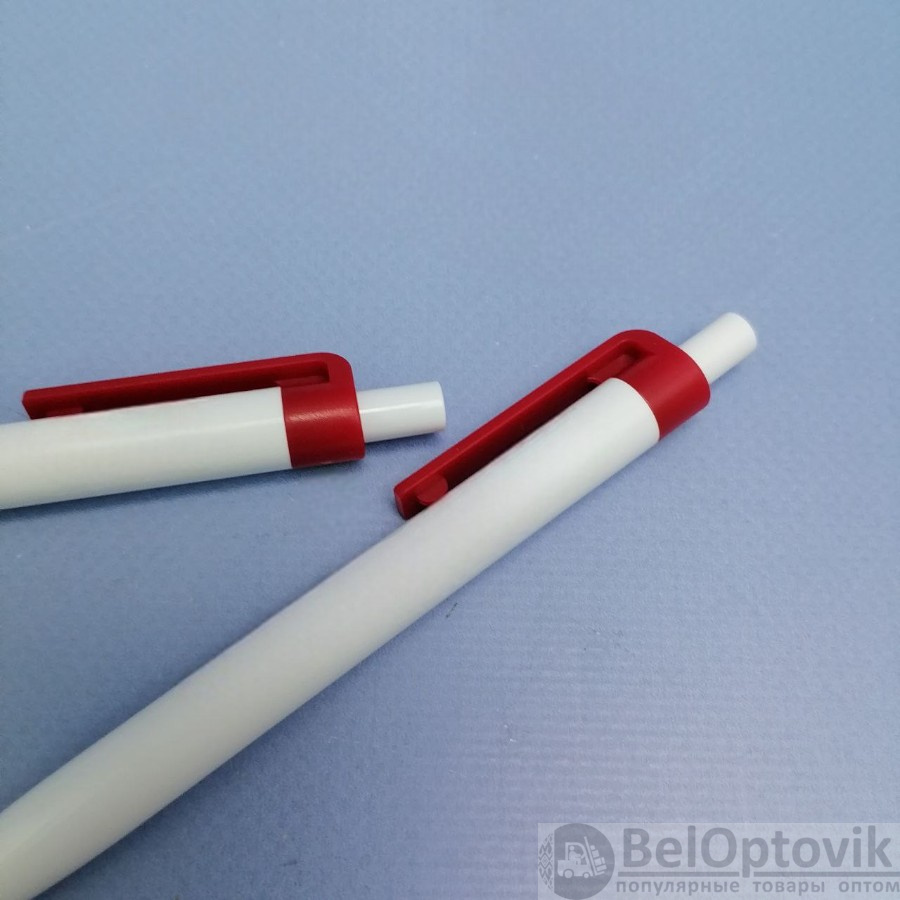 Ручка пластиковая с нажимным механизмом BioCare, матовый клип